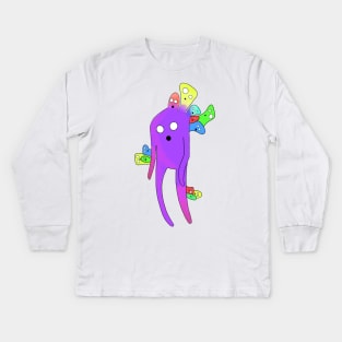 Monster Party Kids Long Sleeve T-Shirt